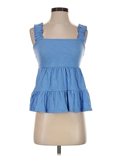 Pre-owned Altar'd State Sleeveless Top Blue Sweetheart Neckline Tops