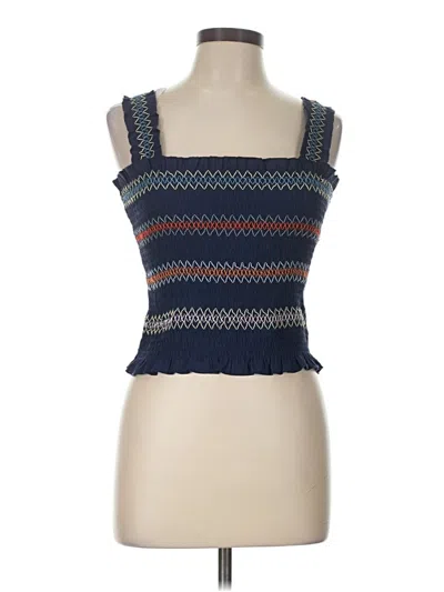 Pre-owned Altar'd State Sleeveless Top Blue Sweetheart Neckline Tops