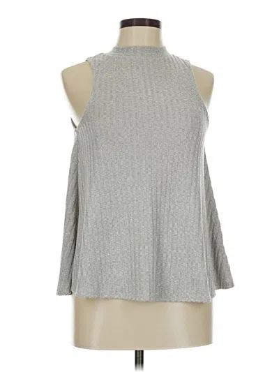 Pre-owned Altar'd State Sleeveless Top Gray Halter Neckline Tops