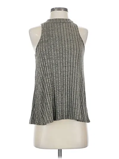 Pre-owned Altar'd State Sleeveless Top Gray Halter Neckline Tops