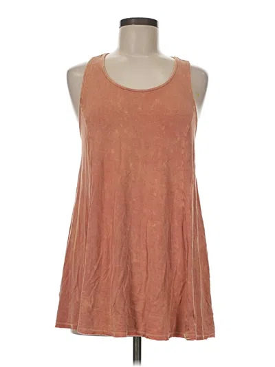 Pre-owned Altar'd State Sleeveless Top Orange Halter Neckline Tops