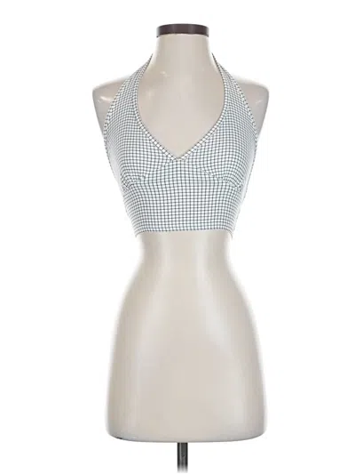 Pre-owned Altar'd State Sleeveless Top Silver Halter Neckline Tops