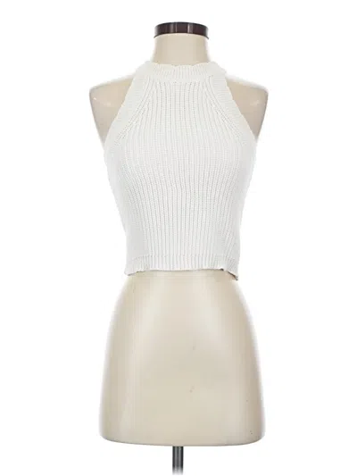 Pre-owned Altar'd State Sleeveless Top White Halter Neckline Tops