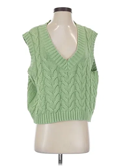 Pre-owned Altar'd State Sweater Vest In Green