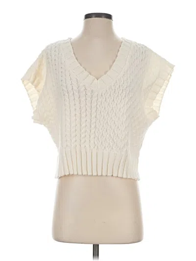 Pre-owned Altar'd State Sweater Vest In Ivory
