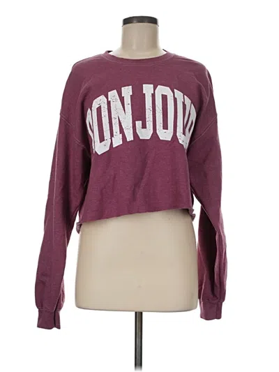 Pre-owned Altar'd State Sweatshirt In Burgundy