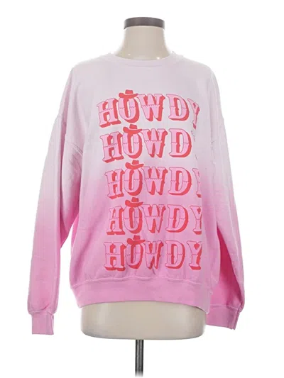 Pre-owned Altar'd State Sweatshirt In Pink