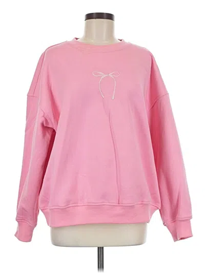 Pre-owned Altar'd State Sweatshirt In Pink