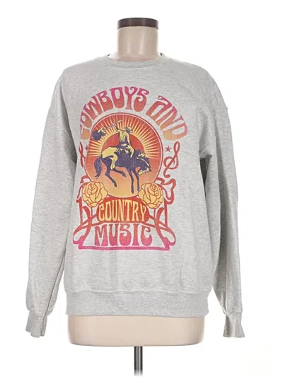 Pre-owned Altar'd State Sweatshirt In Silver