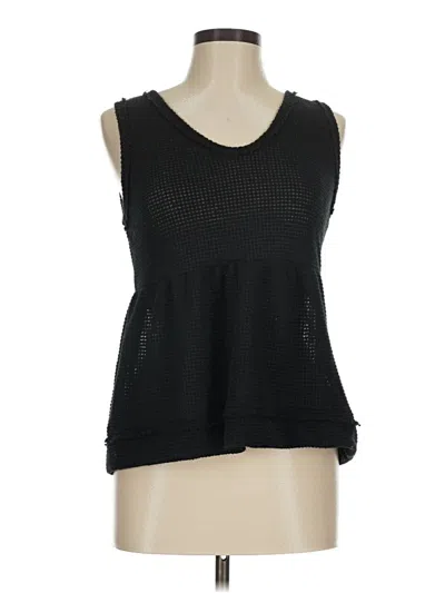 Pre-owned Altar'd State Tank Top Black Strapless Neckline Tops