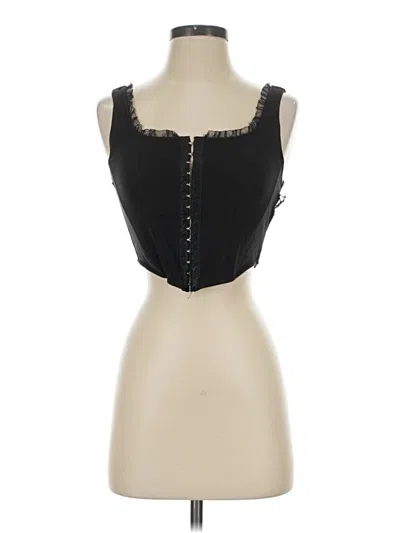 Pre-owned Altar'd State Tank Top Black Sweetheart Neckline Tops