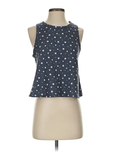 Pre-owned Altar'd State Tank Top Blue Halter Neckline Tops