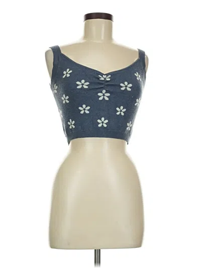 Pre-owned Altar'd State Tank Top Blue Strapless Neckline Tops