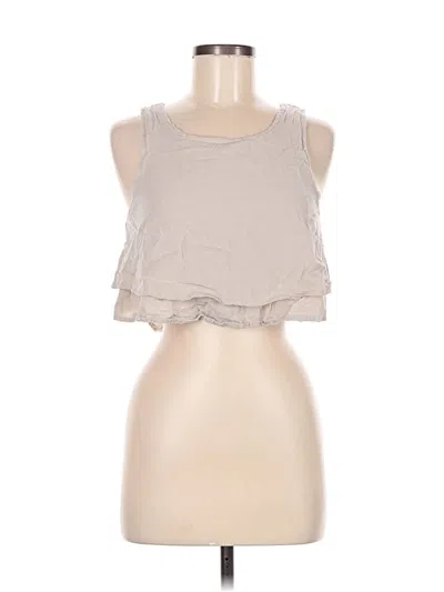 Pre-owned Altar'd State Tank Top Gray Halter Neckline Tops