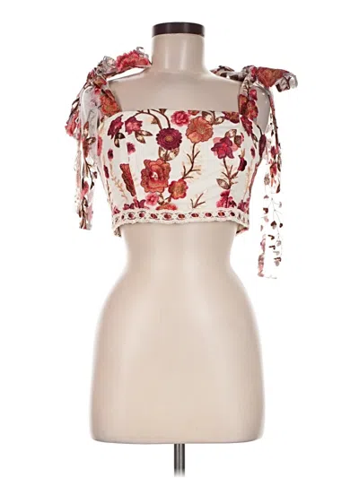 Pre-owned Altar'd State Tank Top Red Strapless Neckline Tops