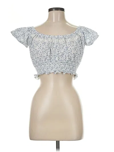 Pre-owned Altar'd State Tube Top Blue Strapless Neckline Tops
