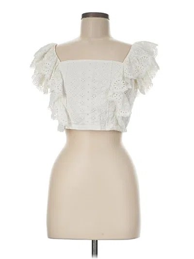 Pre-owned Altar'd State Tube Top Ivory Strapless Neckline Tops