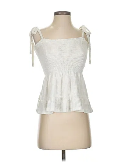 Pre-owned Altar'd State Tube Top Ivory Strapless Neckline Tops In White