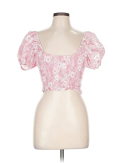 Pre-owned Altar'd State Tube Top Pink Sweetheart Neckline Tops
