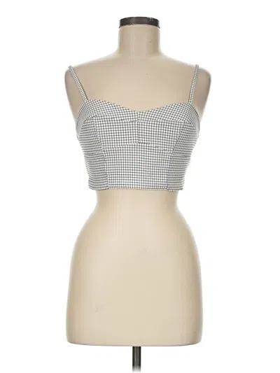 Pre-owned Altar'd State Tube Top Silver Strapless Neckline Tops