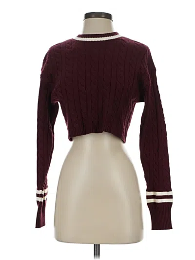Pre-owned Altar'd State Turtleneck Sweater In Burgundy