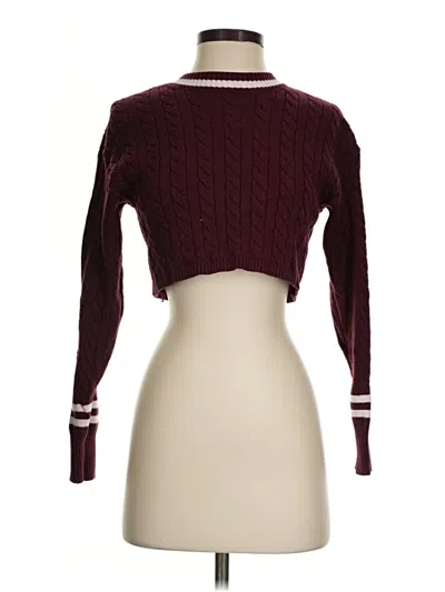 Pre-owned Altar'd State Turtleneck Sweater In Burgundy