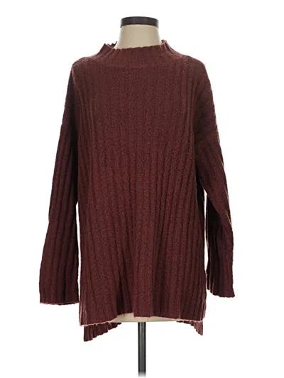 Pre-owned Altar'd State Turtleneck Sweater In Burgundy