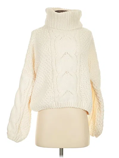 Pre-owned Altar'd State Turtleneck Sweater In Ivory