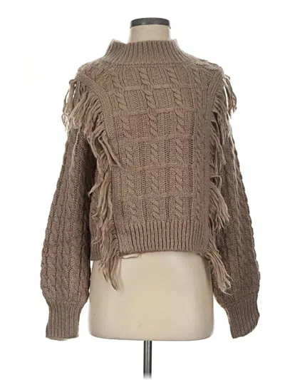Pre-owned Altar'd State Turtleneck Sweater In Tan