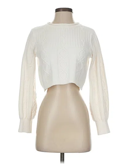 Pre-owned Altar'd State Turtleneck Sweater In White