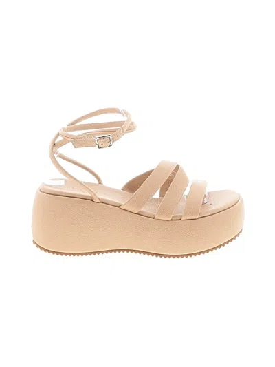 Pre-owned Altar'd State Wedges In Tan