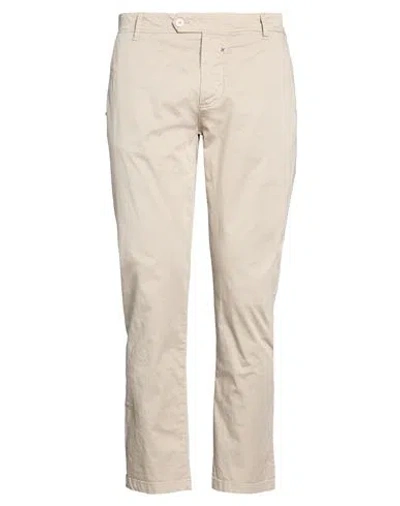 Altatensione Man Pants Beige Size 34 Cotton, Elastane In Neutral