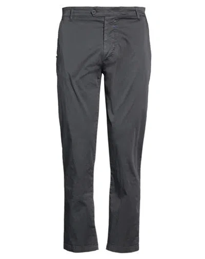 Altatensione Man Pants Charcoal Size 36 Cotton, Elastane In Gray