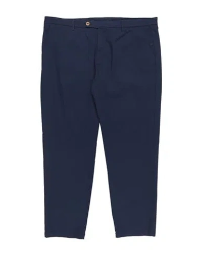 Altatensione Man Pants Navy Size 42 Cotton, Elastane