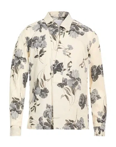 Altatensione Man Shirt Cream Size S Cotton In White