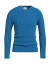Altatensione Man Sweater Azure Size L Acrylic, Polyester, Polyamide, Wool, Viscose