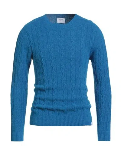 Altatensione Man Sweater Azure Size L Acrylic, Polyester, Polyamide, Wool, Viscose