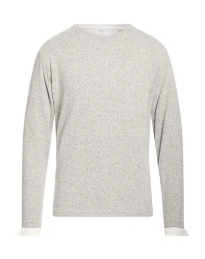 Altatensione Man Sweater Light Grey Size L Polyester, Viscose, Elastane In Gray