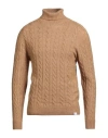 Altatensione Man Turtleneck Camel Size Xxl Acrylic, Polyester, Polyamide, Wool, Viscose