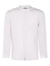 Altea Band-collar Button-up Shirt In Purple