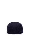 Altea Ribbed-knit Wool Flat Beret In Blue