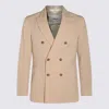 Altea Beige Cotton Blazer In Beige