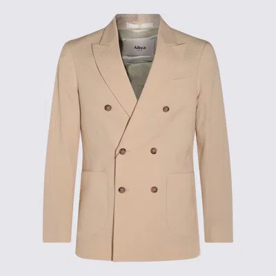 ALTEA ALTEA BEIGE COTTON BLAZER
