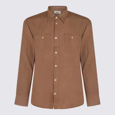 Altea Biscuit Linen Shirt In White