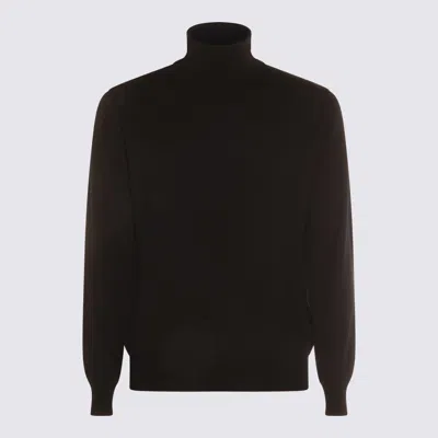 ALTEA BLACK WOOL KNITWEAR
