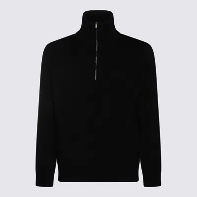 ALTEA BLACK WOOL KNITWEAR
