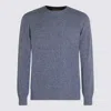 Altea Speckled Crew-neck Sweater In Blue