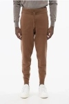 Altea Boiled Wool Sweatpants With Cuffs In Brown
