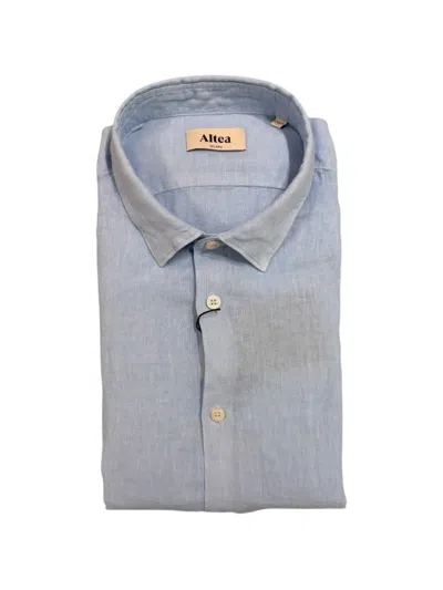 Altea Bond Linen Shirt In Blue