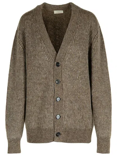 Altea Brown Wool Blend Cardigan